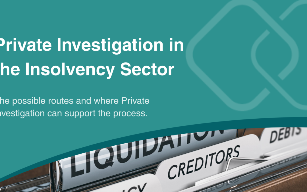 The Possible Routes in Insolvency and How Private Investigation Can Help.
